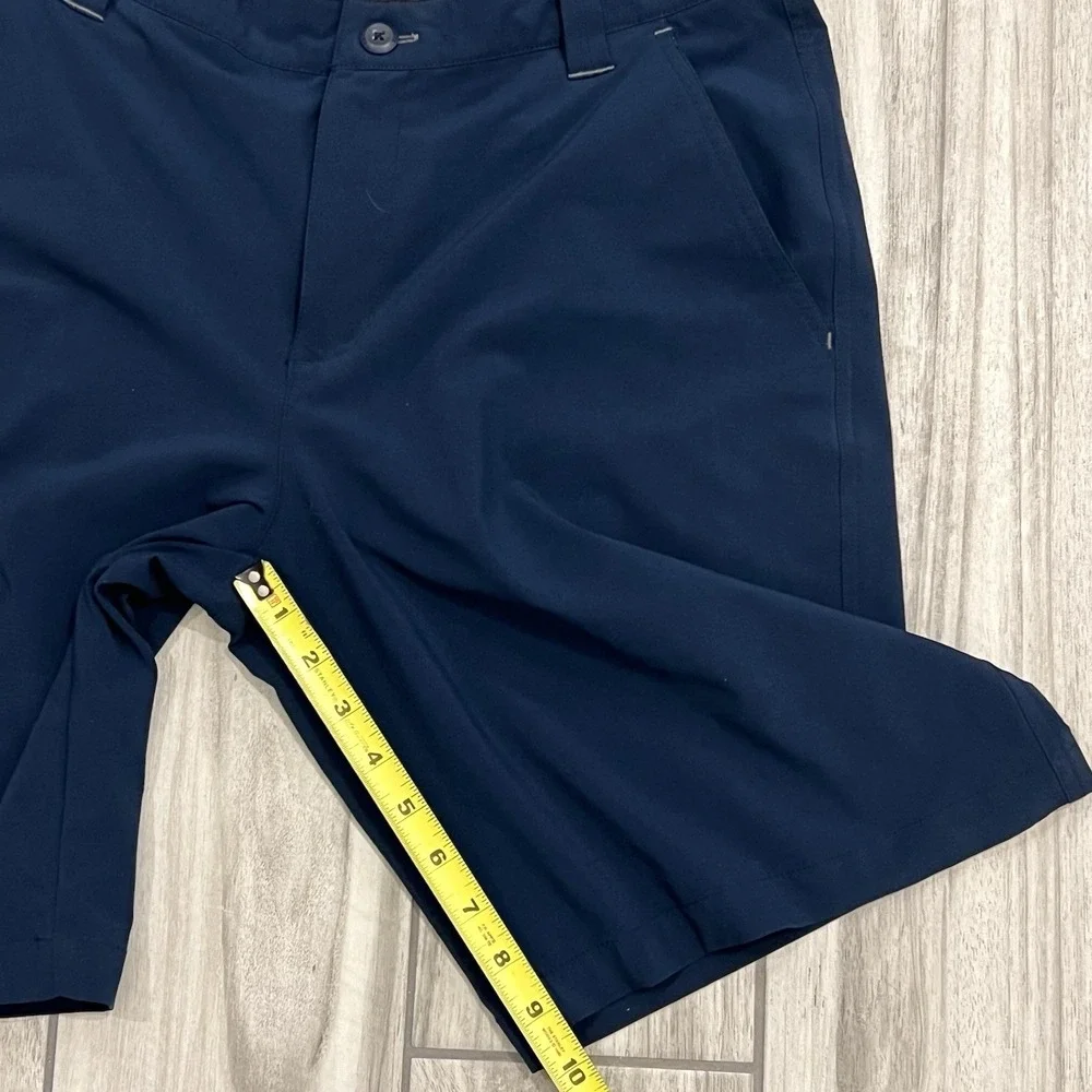 Columbia PFG Fishing Shorts Mens 32 Navy Blue Excellent Omni-Shield Cargo 10in - Picture 4 of 7